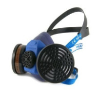 Mascarilla facial silicona. Dos filtros mod. 757-S