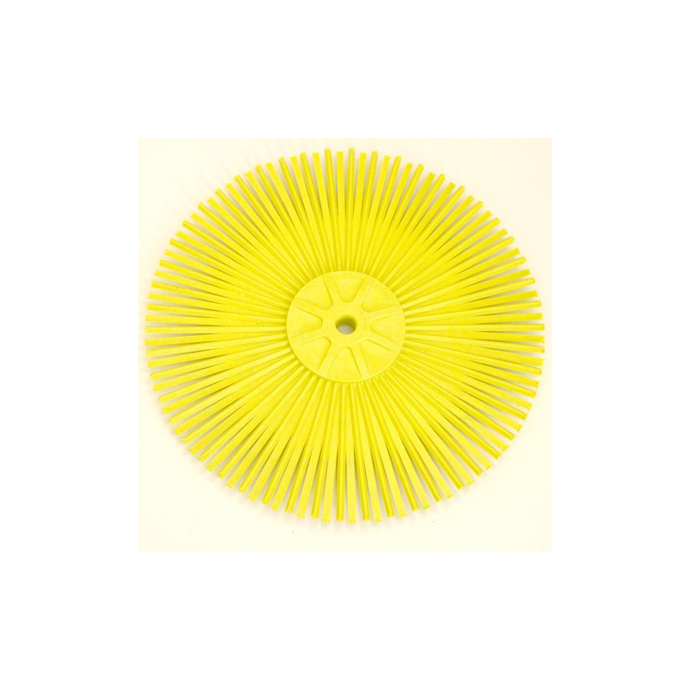 Cepillo disco Nylon amarillo M12