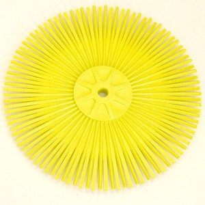 Cepillo disco Nylon amarillo M12
